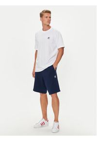 Adidas - adidas Szorty sportowe Essentials Trefoil IY8521 Granatowy Regular Fit. Kolor: niebieski. Materiał: bawełna. Styl: sportowy