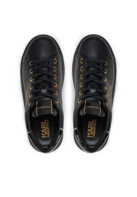 Karl Lagerfeld - KARL LAGERFELD Sneakersy KL62539F Czarny. Kolor: czarny. Materiał: skóra