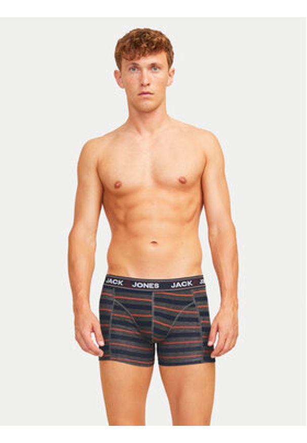 Jack & Jones - Jack&Jones Komplet 3 par bokserek John 12260059 Kolorowy. Materiał: bawełna. Wzór: kolorowy