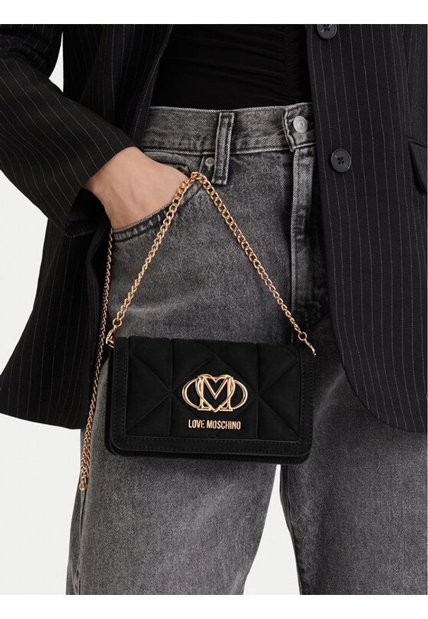 Love Moschino - LOVE MOSCHINO Torebka JC5640PP0NKE0000 Czarny. Kolor: czarny