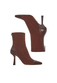 Nine West Botki CEO-NOURA-01 Brązowy. Kolor: brązowy. Materiał: materiał #6