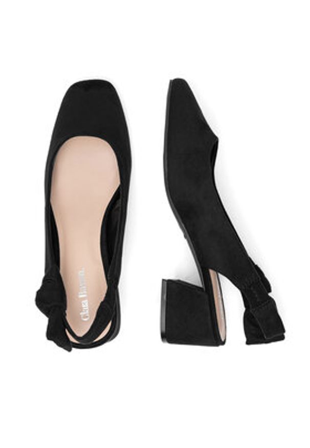 Clara Barson Czółenka LH2002-2 Czarny. Kolor: czarny. Materiał: materiał