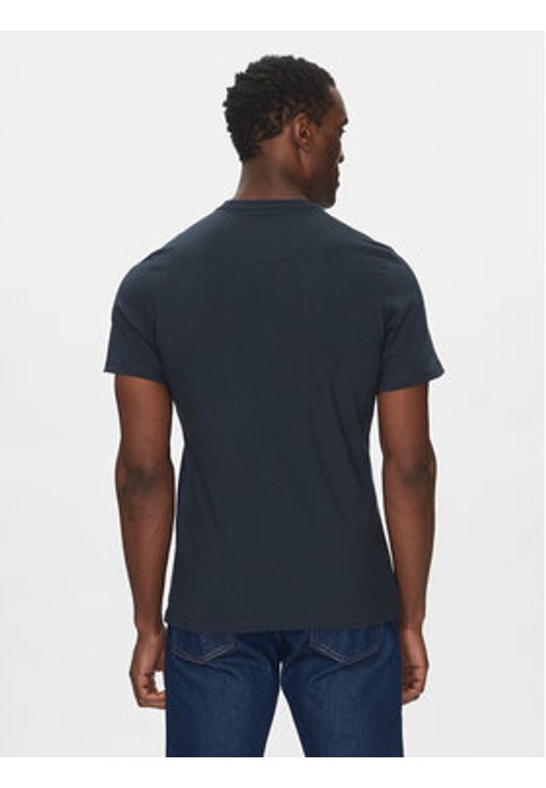 Barbour T-Shirt Preppy MTS0502NY31 Granatowy Tailored Fit. Kolor: niebieski. Materiał: bawełna