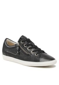Sneakersy Paul Green 4940-022 Black. Kolor: czarny. Materiał: skóra