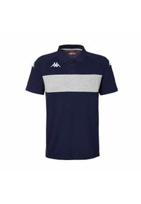 Polo Kappa Dianetti. Typ kołnierza: polo. Kolor: szary, niebieski, wielokolorowy. Materiał: poliester, bawełna. Długość rękawa: krótki rękaw. Długość: krótkie. Styl: sportowy