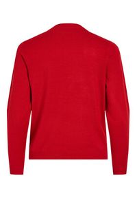 Vila Sweter 14081817 Czerwony Regular Fit. Kolor: czerwony. Materiał: syntetyk #6