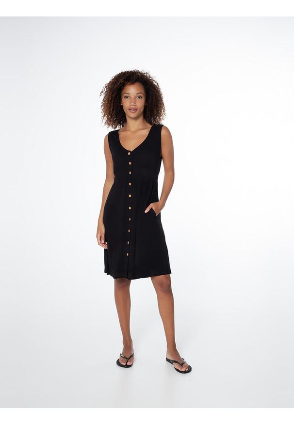 Sukienka damska Protest Prtmiramar dress. Kolor: czarny. Sport: turystyka piesza