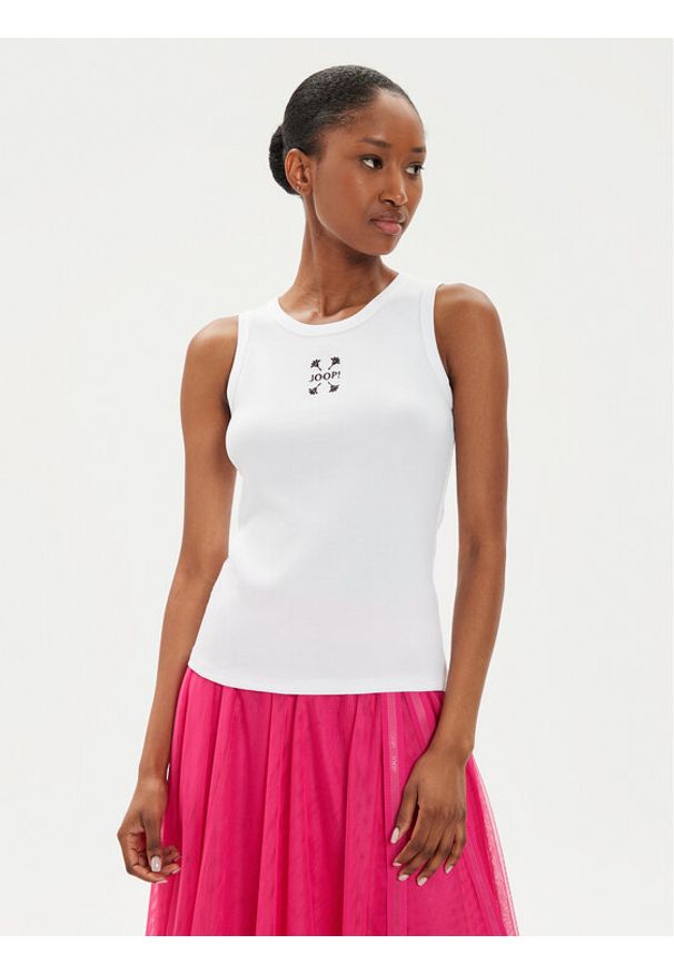 JOOP! Top 58 JW243JE423 30042835 Biały Regular Fit. Kolor: biały. Materiał: bawełna