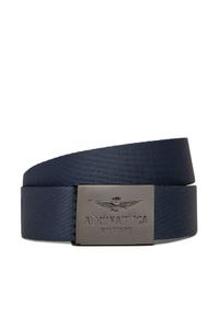 Aeronautica Militare Pasek Męski 251CI299CT3209 Granatowy. Kolor: niebieski. Materiał: materiał