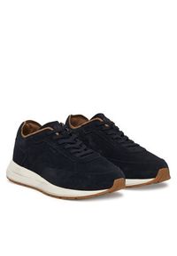 BOSS Sneakersy Vinston Runn 50563960 Granatowy. Kolor: niebieski. Materiał: skóra, zamsz #2