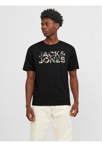 Jack & Jones - Jack&Jones T-Shirt Jeff 12250683 Czarny Standard Fit. Kolor: czarny. Materiał: bawełna #1