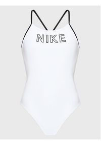 Nike Strój kąpielowy Logo NESSB131 Biały. Kolor: biały. Materiał: syntetyk #3