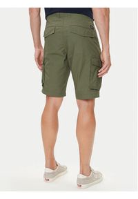 Petrol Industries Szorty materiałowe M-1050-SHO600 Zielony Cargo Fit. Kolor: zielony. Materiał: bawełna #6
