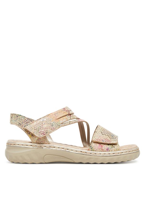 Sandały Rieker. Kolor: beżowy