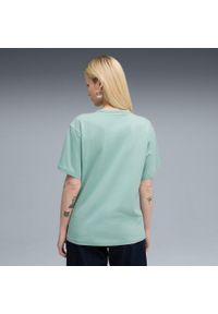Koszulka Puma Class Relaxed Tee Light Moss, Kobiety. Kolor: niebieski. Materiał: materiał, bawełna