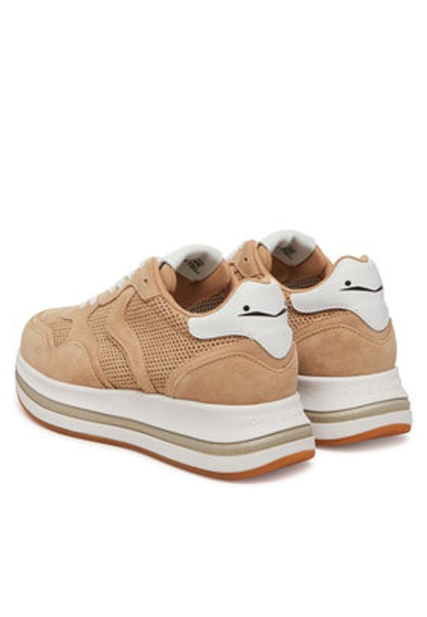Voile Blanche Sneakersy Melany Perf 0012019065.02.0E01 Beżowy. Kolor: beżowy. Materiał: zamsz, skóra
