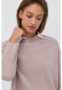 AllSaints Sweter damski kolor różowy. Kolor: różowy. Materiał: kaszmir. Długość rękawa: raglanowy rękaw #5