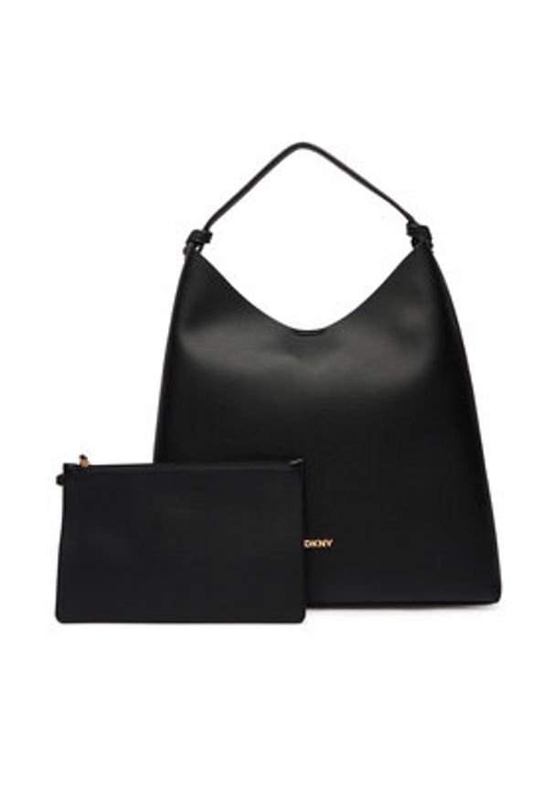 DKNY Torebka R54CAO07 Czarny. Kolor: czarny. Materiał: skórzane