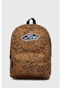 Vans plecak kolor brązowy duży wzorzysty VN0A3UI611D1-GoldenBrow. Kolor: brązowy #1