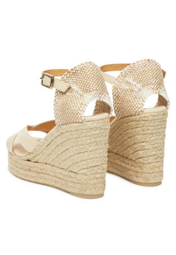 Castañer Espadryle Bruna/8ED/001025761 Beżowy. Kolor: beżowy. Materiał: materiał