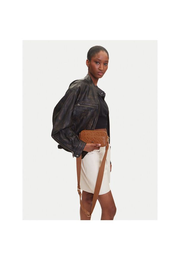 Pinko - Torebka PINKO. Kolor: brązowy