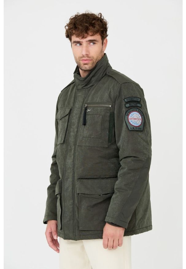 Aeronautica Militare - AERONAUTICA MILITARE Zielona kurtka. Kolor: zielony