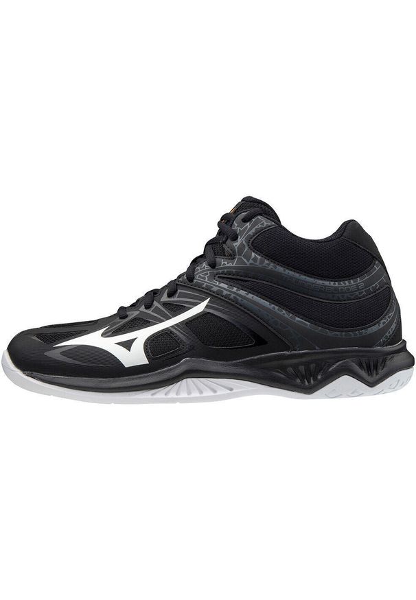 Adidasy Mizuno Thunderblade 2 Mid, Dla obu płci. Kolor: czarny. Materiał: materiał, syntetyk