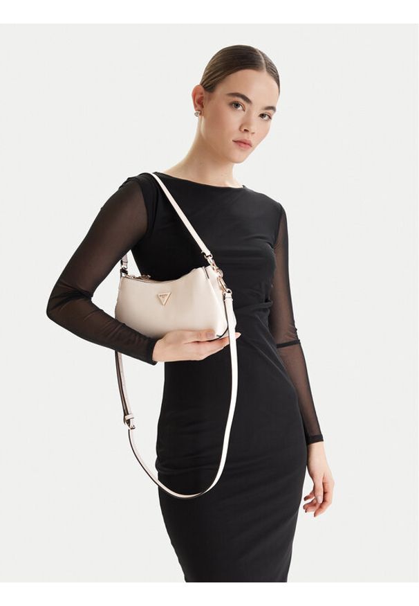 Guess Torebka Noelle II Mini HWZG96 72730 Écru. Materiał: skórzane