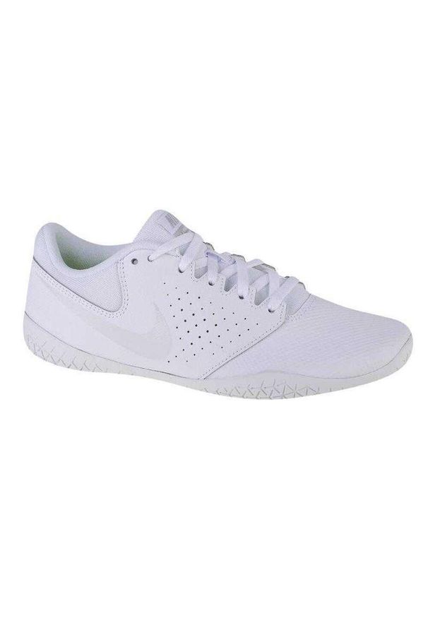 Nike - Trampki Damskie Skóra Cheer Sideline IV. Kolor: biały. Materiał: skóra. Sezon: zima