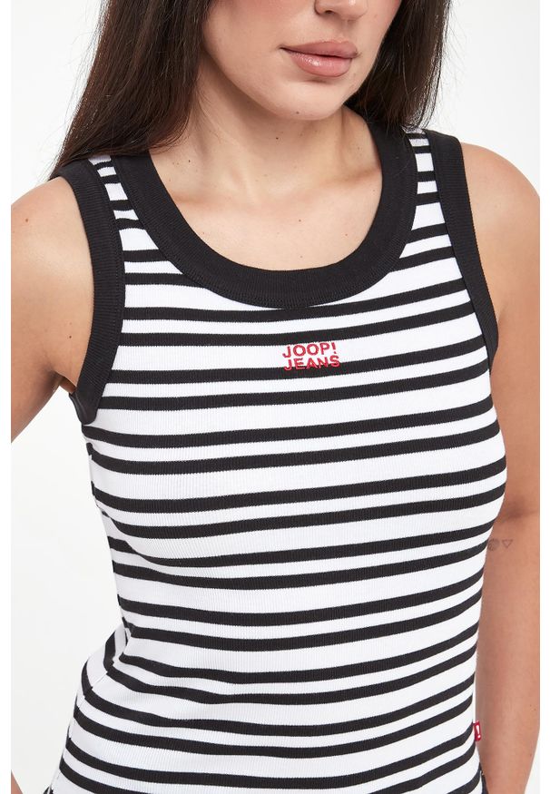 JOOP! Jeans - Top damski prążkowany Tiani JOOP! JEANS. Materiał: prążkowany