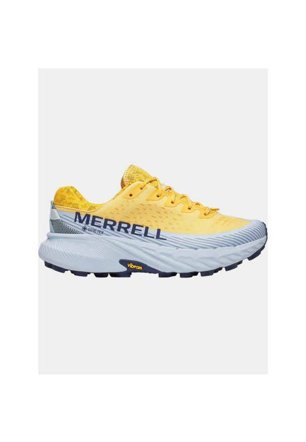Damskie buty do biegania w terenie Merrell Agility Peak 5 GTX. Kolor: żółty, wielokolorowy, szary