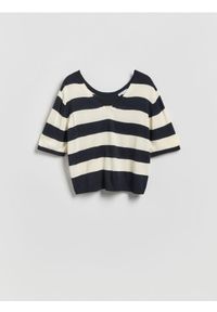 Reserved - Sweter z wiskozą - wielobarwny. Materiał: wiskoza