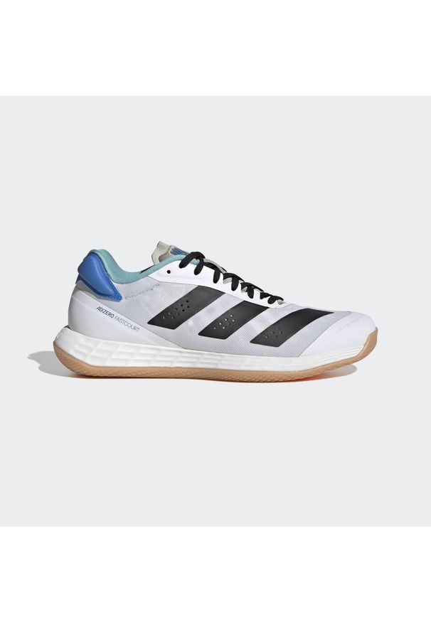 Buty do siatkówki Kobieta Adidas Adizero Fastcourt 1.5 biały. Kolor: czarny, pomarańczowy, biały, wielokolorowy. Sport: siatkówka