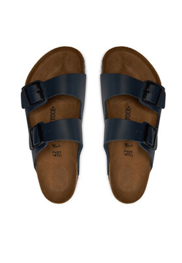 Birkenstock Klapki Arizona 0051151 Granatowy. Kolor: niebieski. Materiał: skóra