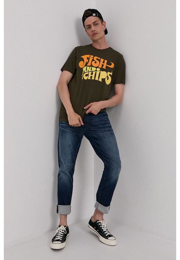 Jack & Jones - Jeansy Mike. Kolor: niebieski