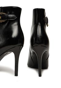 Versace Jeans Couture Botki 79VA3S57 Czarny. Kolor: czarny. Materiał: skóra