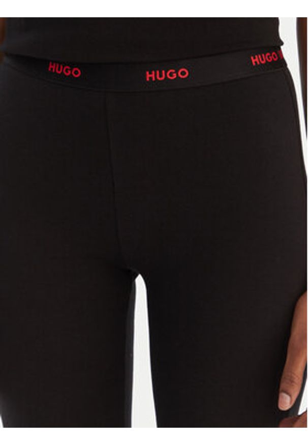 Hugo - HUGO Legginsy 50556812 Czarny Slim Fit. Kolor: czarny. Materiał: bawełna