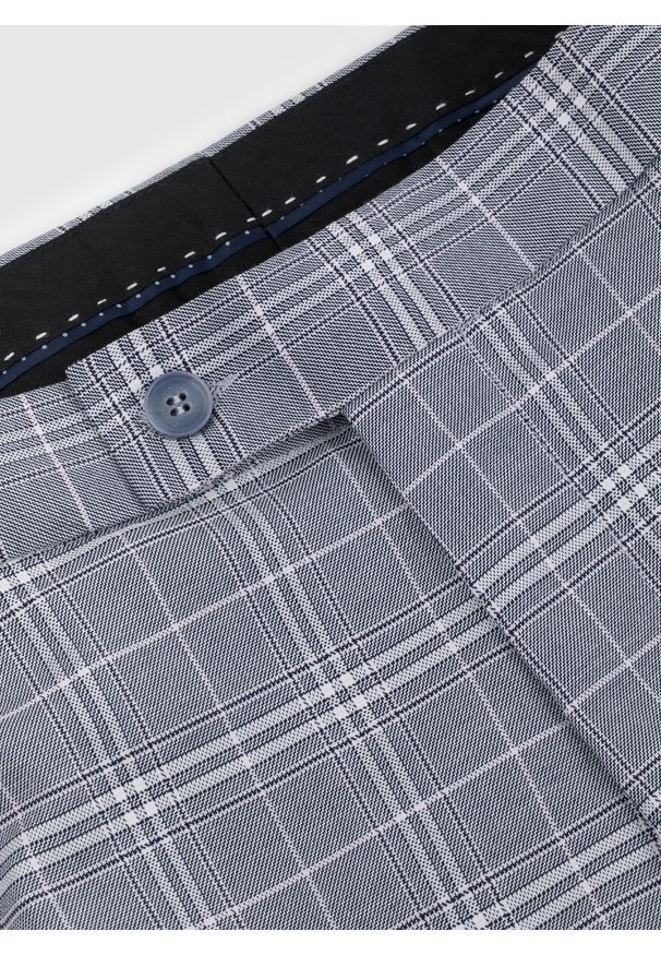 Pako Lorente - PAKO LORENTE – Szare spodnie garniturowe w kratkę P22SF-6G-005-N-S. Kolor: szary. Materiał: poliester, elastan, wiskoza. Wzór: kratka