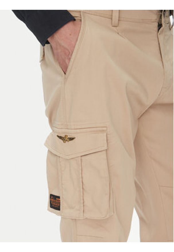 Aeronautica Militare Spodnie materiałowe 251PA1658CT3511 Beżowy Regular Fit. Kolor: beżowy. Materiał: bawełna