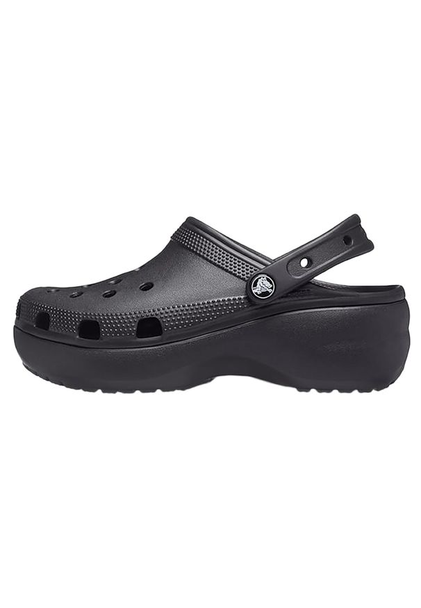 Chodaki damskie Crocs Classic Platform Clog. Kolor: czarny. Obcas: na platformie. Styl: sportowy