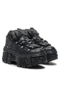 NEW ROCK Sneakersy M-WALL106-S12 Czarny. Kolor: czarny. Materiał: skóra #4