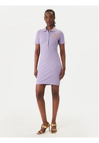 Versace Jeans Couture Sukienka codzienna 80HAOT03 CJ01T Fioletowy Slim Fit. Okazja: na co dzień. Kolor: fioletowy. Materiał: bawełna. Typ sukienki: proste. Styl: casual #3