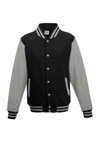 AWDIS - Kurtka Unisex Varsity Dla Dorosłych. Kolor: wielokolorowy, czarny, szary