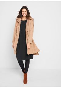 bonprix - Sukienka bombka z bawełny. Kolor: czarny. Materiał: bawełna. Długość rękawa: długi rękaw. Typ sukienki: bombki #1