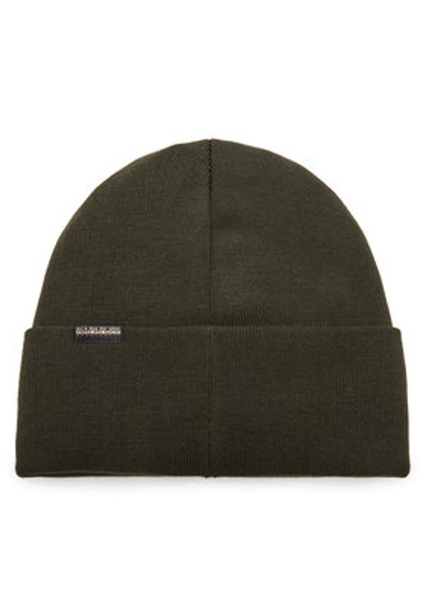 Napapijri Czapka F-Mountain NP0A4HXL Zielony. Kolor: zielony. Materiał: materiał, akryl