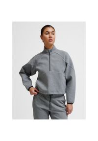 Bluza damska z zamkiem 1/2 Hummel Tech. Kolor: szary. Materiał: polar. Sezon: zima