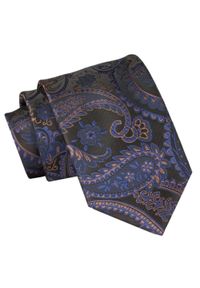 Męski Krawat Angelo di Monti - Odcienie Brązu, Duże Paisley. Kolor: brązowy, wielokolorowy, beżowy. Materiał: tkanina. Wzór: paisley. Styl: elegancki, wizytowy #1