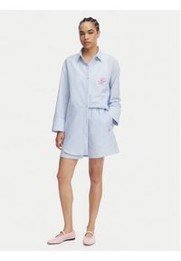 TOMMY HILFIGER - Tommy Hilfiger Szorty materiałowe Seersucker UW0UW06542 Niebieski Regular Fit. Kolor: niebieski. Materiał: syntetyk #5