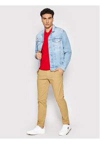 Tommy Jeans Chinosy Scanton DM0DM09595 Beżowy Slim Fit. Kolor: beżowy. Materiał: bawełna #4