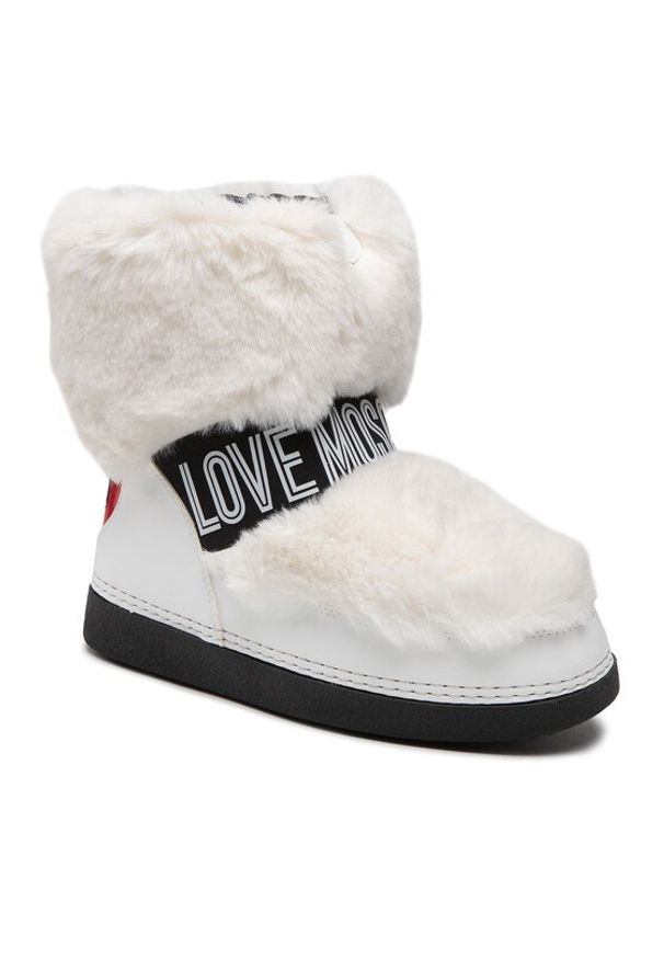 Love Moschino - LOVE MOSCHINO Śniegowce JA24422G0FIT210A Biały. Kolor: biały. Materiał: materiał